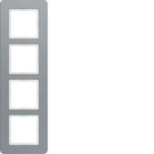 Berker 10146074 Rahmen 4fach, Q.7, Alu, Aluminium gestrahlt Mesch Shop Berker 10146074 Rahmen 4fach, Q.7, Alu, Aluminium gestrahlt Mesch Shop